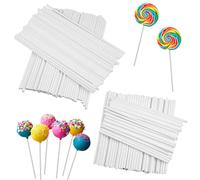 200 Pezzi Bastoncini per Cake Pop, 15 cm e 10 cm Bastoncini per Lecca Lecca, Cake Pops in Carta, Mini Bastoncini per Cake, Cake Pop Stick per la Fabbricazione di Dolci, Cupcake, Torta, Dessert