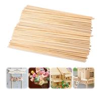 200 Pezzi Bastoncini Per Zucchero Filato Rotondo, 30 Cm X 4 Mm Bastoncini Legno Per Lavoretti, Bastoncini Di Zucchero Filato Per Lo Zucchero Filato Per Modellismo Diy E Progetti D’Arte Fare