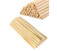 200 Pezzi Bastoncini Rotondi per Zucchero Filato 30 cm x 4 mm Bastoncini Naturali in Bambù Bacchette di Legno per Zucchero Filato per Lavori Manuali e Fai-da-te, Adatti al Contatto Alimentare