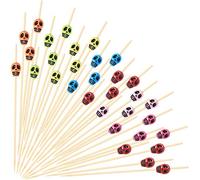 200 Pezzi Bastone da Cocktail Frutta Scelte di Cocktail Bastoncini di bambù per Aperitivi Sandwich per Matrimonio Compleanno Decorazioni per Feste di Halloween