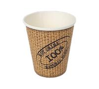 200 Pezzi Bicchiere termico carta caffè capacità BH 42 -12 oz (360 ml) fantasia juta per caffè cioccolata bevande calde e fredde thermal paper cup IMBALLAGGI ALIMENTARI