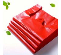 200 pezzi Borse della spesa da supermercato rosse rinforzate, borse a bustina, borse per asporto, borse di plastica 100 pezzi,200 pezzi,50 pezzi,150 pezziPolietilene