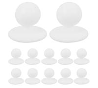 200 Pezzi Bottone da Chef in Plastica Bianco per Uniformi, tondo | Superficie Liscia, Installazione Facile, Riduce gli Strappi del Tessuto, per Cucina e Ambienti di Servizio