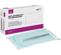 200 pezzi BUSTE AUTOSIGILLANTI per sterilizzazione autosaldanti 135 x H 260 mm