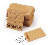 200 Pezzi Buste per Semi, Buste per Semi Autosigillanti Riutilizzabili Stampate con Modelli di Nomi di Tipi Pacchetti di Semi Piccoli per Raccolta e Raccolta di Semi