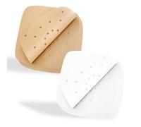 200 Pezzi Carta forno per Friggitrice Ad Aria, Carta Pergamena Fodera, Carta per Friggitrice Ad Aria Quadrata, Carta Pergamena Perforata per Vapore Friggitrice 21.6cm