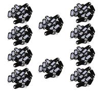 200 Pezzi Chiave ID Label Tag Split Nero U4V8