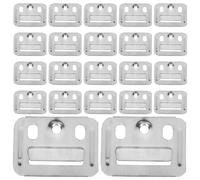 200 Pezzi Clip per Pannelli a Parete 48x34x4 MM in Acciaio Inox | Finitura senza Giunte, Resiste alla Deformazione, Installazione Rapida da Sola Persona, per Negozi e Locali