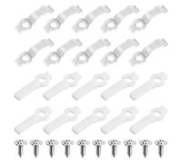 200 Pezzi Clip per Strisce Luminose a LED, Staffa di Montaggio Clip di Fissaggio a un Lato, con Viti non Magnetiche da 200 pezzi, per Striscia Luminose da 10 mm di Larghezza, 2 Tipi (10MM)