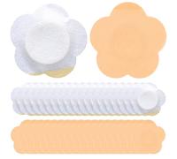 200 pezzi copertina del cordone ombelicale neonato, adesivo per l'ombelico di fiori, copertura del bottone dell'ombelico neonato, copertina della pancia addome per bambini, bianco e colore della pell