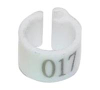 200 pezzi da 6 mm con clip in plastica numerata per uccelli, anello per l'identificazione di pappagalli e piccioni, facile da usare,Bianco,Taglia unica