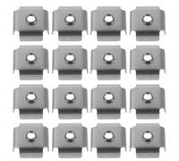 200 Pezzi Dado Inserto Filettato M6 in Ferro per Tubi Quadrati | Filettatura Interna, Montaggio Rapido, Finitura Argento, per Strutture Metalliche e Riparazioni di Telai