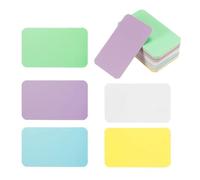 200 pezzi di biglietti neri, bianchi, vuoti, fai da te, in carta kraft, con parole, messaggi auguri e note(90x54x0.3mm Orange)