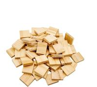200 pezzi di blocchi fai da te in legno pino senza parole che possono essere assemblati con 26 lettere e numeri for l'educazione dei bambini puzzle