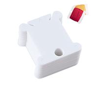 200 pezzi di bobina di plastica, ricamo filo di velluto carta, avvolgitore, filo da ricamo strumento di finitura, utilizzato per il manuale fai da te cucito filo da ricamo di finitura