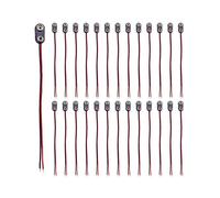 200 Pezzi di Connettore per Batteria da 9 V Pulsante Morsetto Cavo Maschio Adattatore per Batteria Terminale Tipo I 150 mm