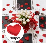 200 pezzi di coriandoli a forma di cuore per , decorazioni per feste d',