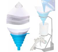 200 Pezzi di Filtro per Vernice a Cono E 1 Imbuto Pieghevole in Silicone per La
