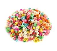 200 Pezzi Di Fiori Secchi Piccoli e Delicati, Mini Fiori Secchi Naturali per Larte Della Resina, Candele, Fabbricazione Del Sapone, Forniture Artigianali Fai da Te -Colore Chiaro
