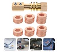 200 pezzi di guarnizione ad anello piatto con rondella di schiacciamento in