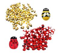 200 Pezzi Di Ornamenti Autoadesivi Per Animali, Ornamenti Di Api, Ornamenti Di Coccinelle, Mini Ornamenti Di Paesaggi Di Api, Accessori Decorativi