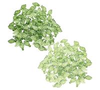 200 Pezzi Di Perline A Foglia, Perline Acriliche A Foglia Verde, Perline Per Gioielli, Versatili Perline A Foglia Verde Per Gioielli, Bracciali, Adatte Per Gioielli Fai-Da-Te