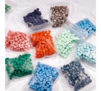 200 pezzi di perline per sigillo di cera ottagonali confezione piccola multicolore per sigilli di cera forniture di cera fai da te sigillatura di nozze regalo artigianale fatto a mano