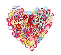 200 pezzi di piccoli elastici per capelli da donna, elastici per capelli coda di cavallo colorati, mini fascia per capelli per bambini e bambine
