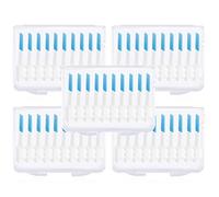 200 pezzi di spazzolini interdentali, bastoncini di filo interdentale, filo interdentale per la pulizia orale, stuzzicadenti in silicone, adatti per pulire e proteggere i denti (blu)