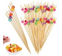200 pezzi di spiedini di bambù che fantasiano stuzzicadenti decorativi cocktail
