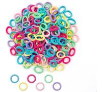 200 Pezzi Elastici per Capelli Bambina, Colorati Senza Cuciture Elastici Morbidi Mini Fasce per Capelli Piccoli in 8 Colori Caramella per Neonati e Bambine