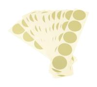 200 Pezzi Etichette Adesive Oro Rotonde con Bordo Seghettato per Sigilli | Carta Autoadesiva e Finitura Metallizzata, per Pacchi e Vetro, Aspetto