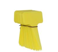 200 pezzi Etichette da giardino Classificazione delle piante Ordinamento Segno Tag Biglietto Piastra di scrittura in plastica Scheda plug-in Colorata Per Giardini(Yellow,5 * 7cm)