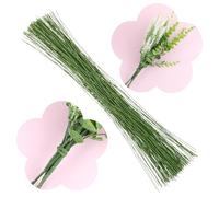 200 pezzi Floral Wire 26 Gauge Crafts Bendable Green Florist Flower Stems Floral Wire for Crafts DIY Bouquet Flower Arrangement Supplies Wreath Making 14 inch