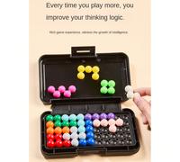 200 pezzi Gioco di sfida IQ piramidale per l'intelligenza dei bambini, Gioco di puzzle piramidale stereoscopico 2D e 3D, Sviluppa l'intelligenza, Regalo per bambini e adolescenti, Regalo di compleanno
