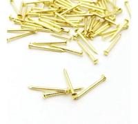 200 pezzi Golden Diameter 1,2 mm 1,5 mm 1,8 mm Iron Small Round Head Nail Tack for Jewelry Chest Box Case Hinge Furniture Drum(1,5 x 10 mm)