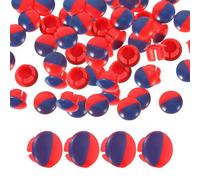 200 Pezzi Indicatore Caldo Freddo, Inserti Rossi e Blu | Fori da 6, 8-7mm, Ricambio per Maniglie di Vasca e Lavello, Plastico Moderno