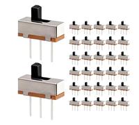 200 Pezzi Interruttore a scorrimento 0,5 A 50 V DC, Interruttore a scorrimento, Mini Interruttore 3 Pin 2 Posizioni per Progetti Elettronici, Interruttore Verticale 0,5 A, Assemblaggi DIY