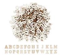 200 Pezzi Lettere di Legno (8 per ogni A-Z), Alfabeto di Legno per la Decorazione Domestica Della, Lettere in Legn o Non Finite, Lettere Maiuscole in Legn o Festa Nuziale di Artigianato Fai-da-Te