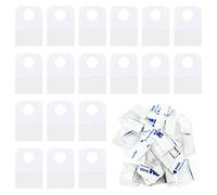 200 Pezzi Linguette Adesive Trasparenti Appese, Etichette Appendini Autoadesivi Appesi Foro Rotondo Appendiabiti Appesi per Articoli in Vendita, Espositore per Negozi (1,57x0,98 Pollici)