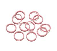 200 pezzi/lotto 8 mm 10 mm Anelli di congiunzione colorati Anelli di congiunzione a doppio cerchio Connettore per la creazione di gioielli fai da te - Rosa chiaro - 8 mm X 200 pezzi