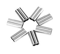 200 pezzi Maniche a crimpare in rame doppio barilotto Manicotto da filo da pesca in alluminio con filo da pesca er in tubo da pesca(1.4mm*10mm)