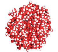 200 Pezzi Mini Modello figurina Natrual Legno Coccinella Adesivo Micro Paesaggio per la casa Accessori da Bambola da Giardino Fata