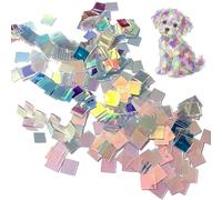 200 Pezzi Mini Quadrati Acrilico Arcobaleno,2 X 2 CM,Su entrambi i lati | Foglie acriliche olografiche,Adatto Per Tempo Libero Creativo,Progetti Che Giocano Sulle Ombre E Le Luci