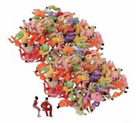 200 pezzi modellini di treno persone passeggeri, scala 1:100, figure dipinte persone sedute diverse pose modelli di persone per scene in miniatura treno scene layout