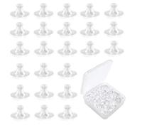 200 Pezzi Orecchini, Chiusure per Orecchini Ferma Proiettile Orecchini Gommini Orecchini Silicone Clear rubber Bullet clutch Earring Safety backs