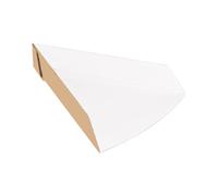 200 pezzi - Pale Pizza Triangolari 'Thepack' 220 g/M2 21 x 16,5 x 3,5 cm naturale cartone ondulato Nano-Micro