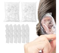 200 Pezzi paraorecchie Doccia impermeabili, Monouso, Trasparente Cuffie Orecchio con fascia elastica, per casa e hotel, Bagno, Spa,ect