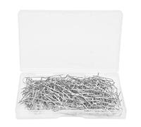 200 Pezzi Perni da Cucito Perni a U a Forcella in Acciaio Inossidabile a Forma di U Ganci a U a Doppio Blocco da 0,6/0,9 Pollici con Scatola, Perni Dritti Per Sarta, Artigianato in Tessuto(23mm)