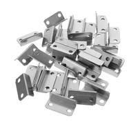200 Pezzi Piastra di Blocco ad Angolo Retto in Acciaio | Finitura Argento, per Armadi e Scrivanie, Rinforzo Hardware, Uso Commerciale e Manutenzione Locazioni